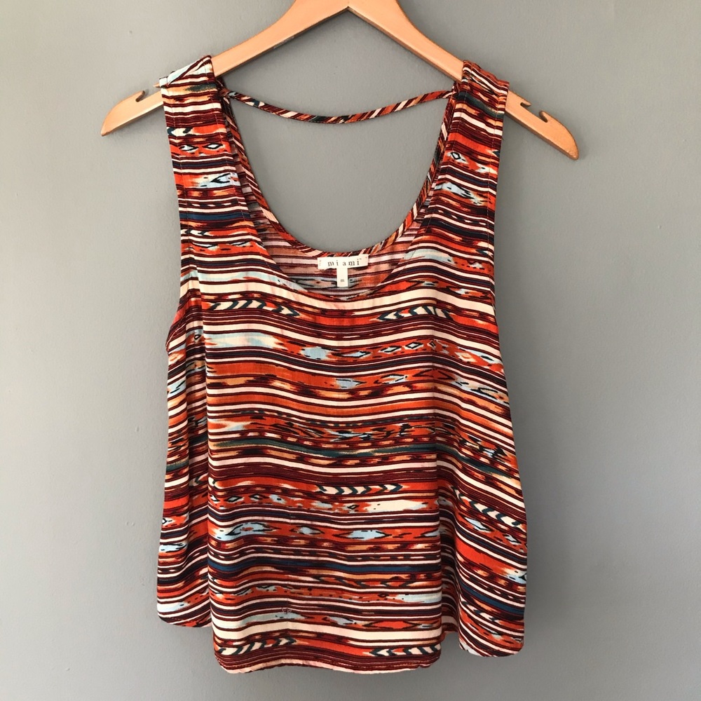 EUC Francescas Tribal Print Crop Top
